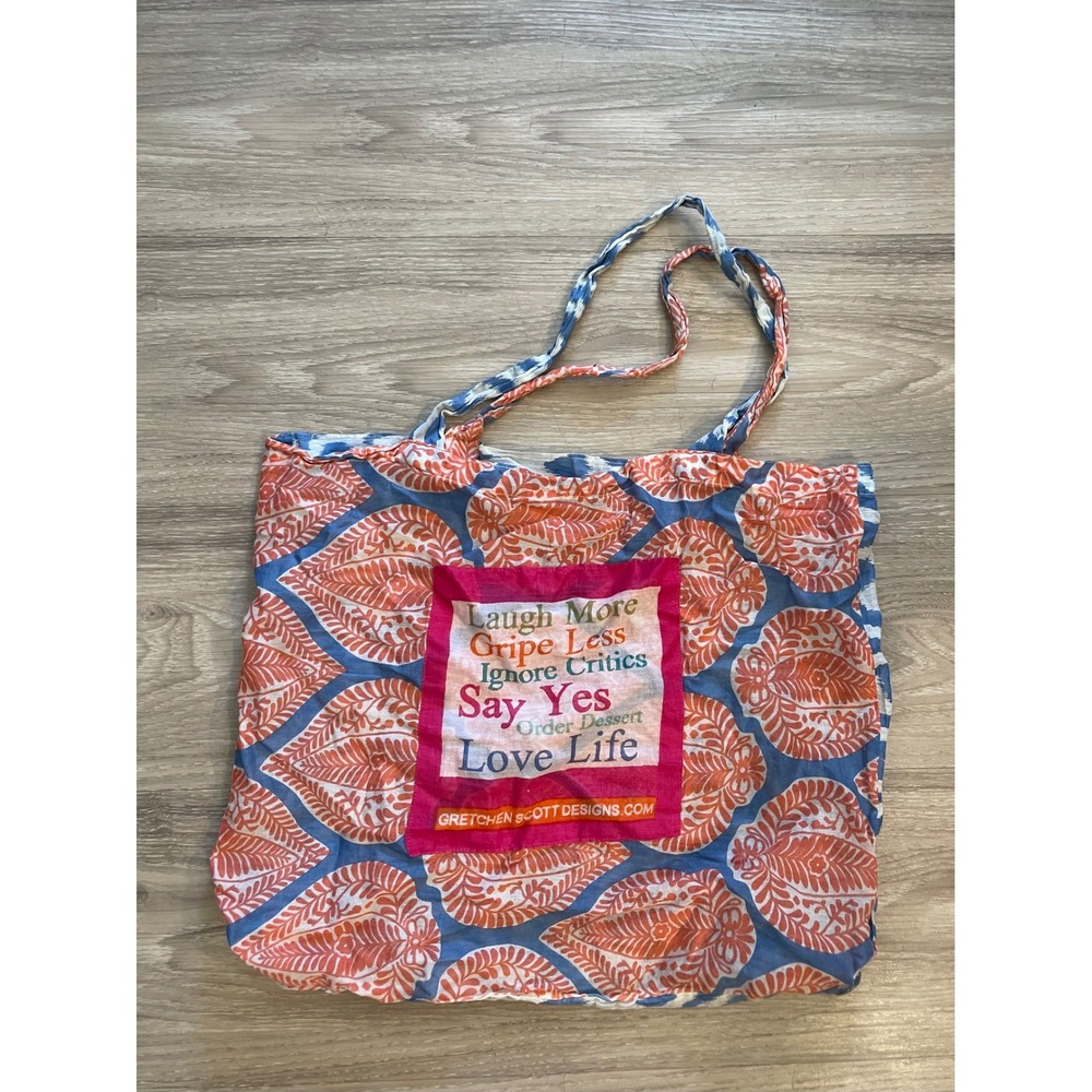 Gretchen Scott Designs Mini Cloth Tote Bag Purse Farmers Market Vibrant